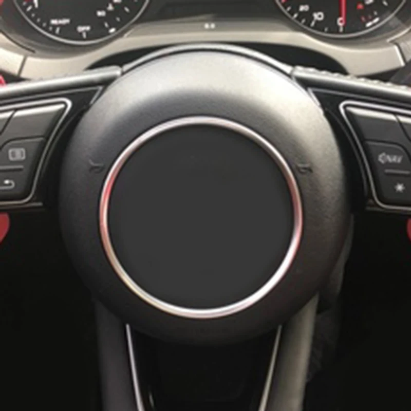Хромированный АБС пластик отделка Руля наклейка вставка эмблема логотип кольцо