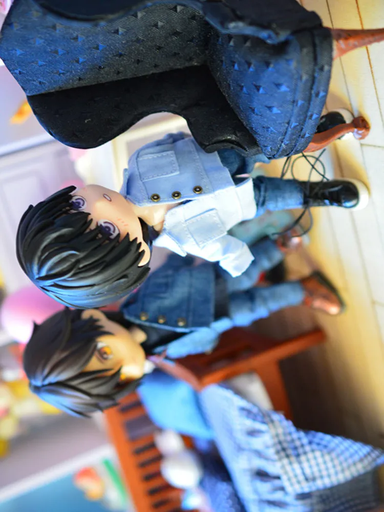 Джинсовая куртка OB11 1/12 Кукольное пальто Obitsu11 одежда (подходит для BJD12 Cu пакет