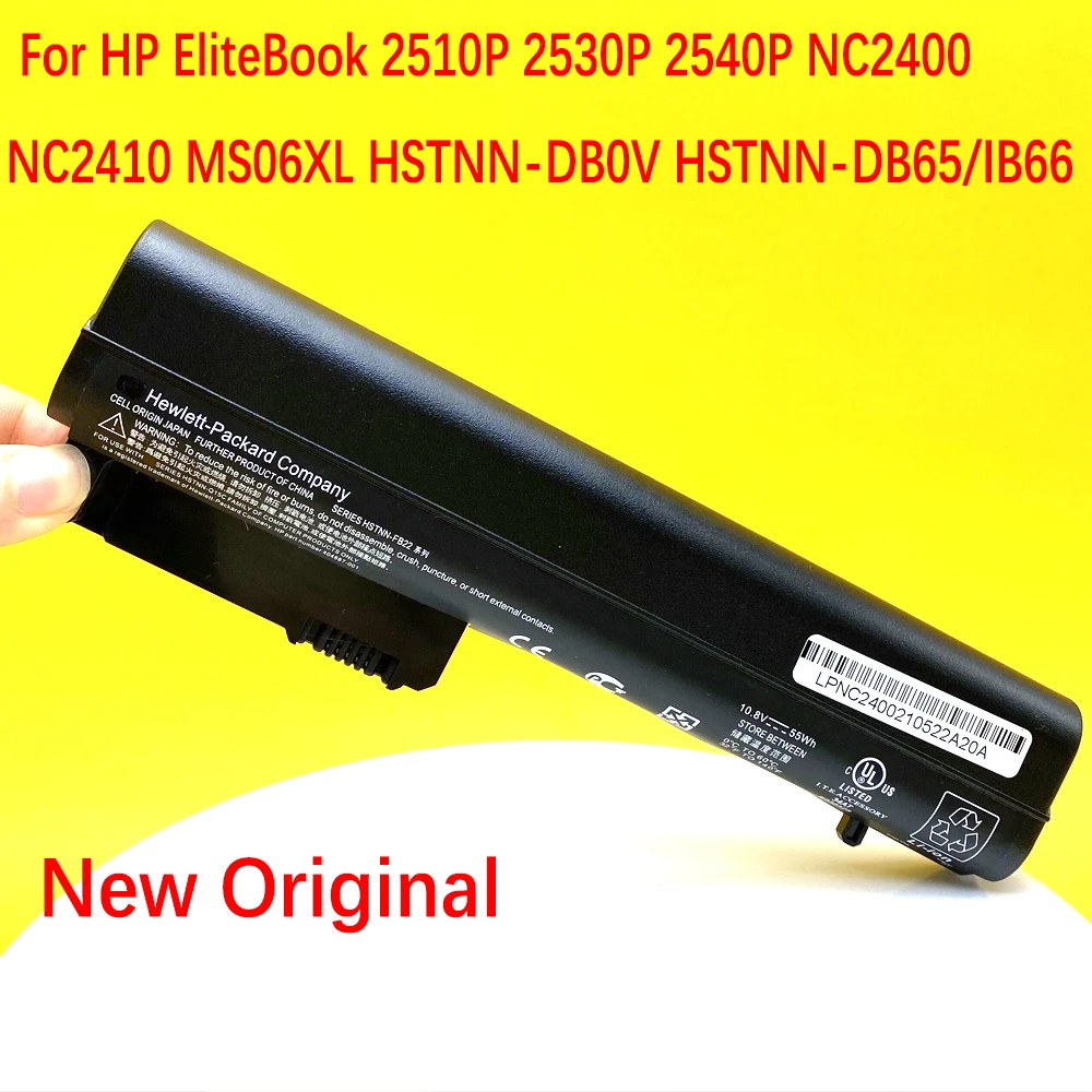 

NEW Original MS06 MS06XL New Laptop Battery For HP EliteBook 2510P 2530P 2540P NC2400 NC2410 MS06XL HSTNN-DB0V HSTNN-DB65/IB66