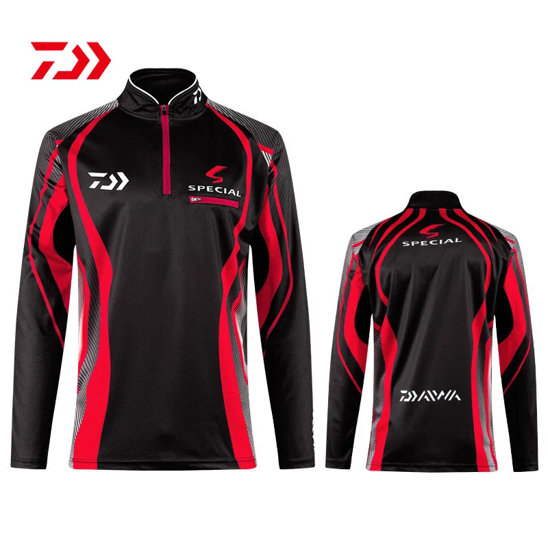 

Спортивная уличная рыболовная рубашка Daiwa, Солнцезащитная одежда для рыбалки, дышащая ультратонкая быстросохнущая одежда для рыбалки