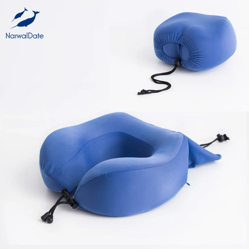Мягкая подушка для путешествий из пены с эффектом памяти 360 поддержка головы и