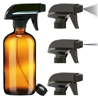 empty amber glass spray bottle essential oil spray bottle durable nozzle with 3 spray settings 1set lot gloss pipette