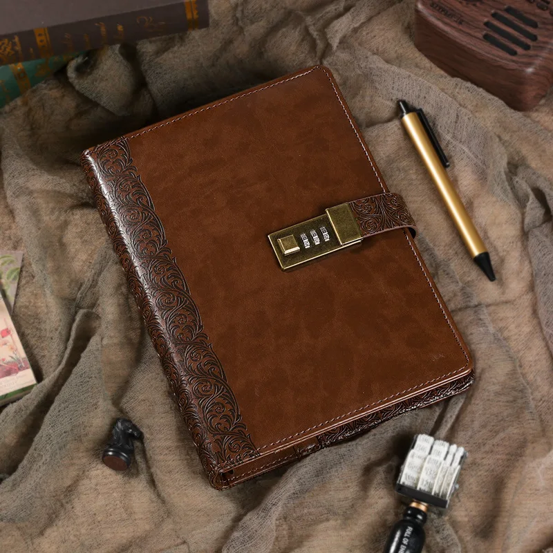 Ежедневник A5 переплет блокнот с замком спиральные дневные кольца Эскиз Книга