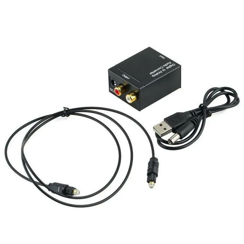 Цифровой оптический коаксиальный аналоговый RCA аудиоконвертер DishyKooker с