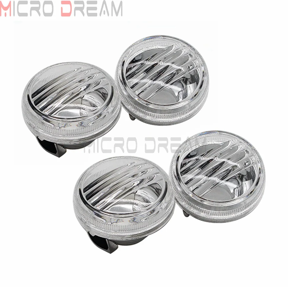 4pcs Clear Turn Signals Lense for Suzuki Boulevard M109R C109R C1800R M50 C90 Front &amp Rear Indicator Lens Cover Replacement | Автомобили