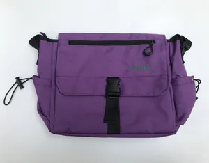 JP Anime Shin Seiki EVA-01 Shogoki Cosplay Purple Embroidery Shoulder Bag
