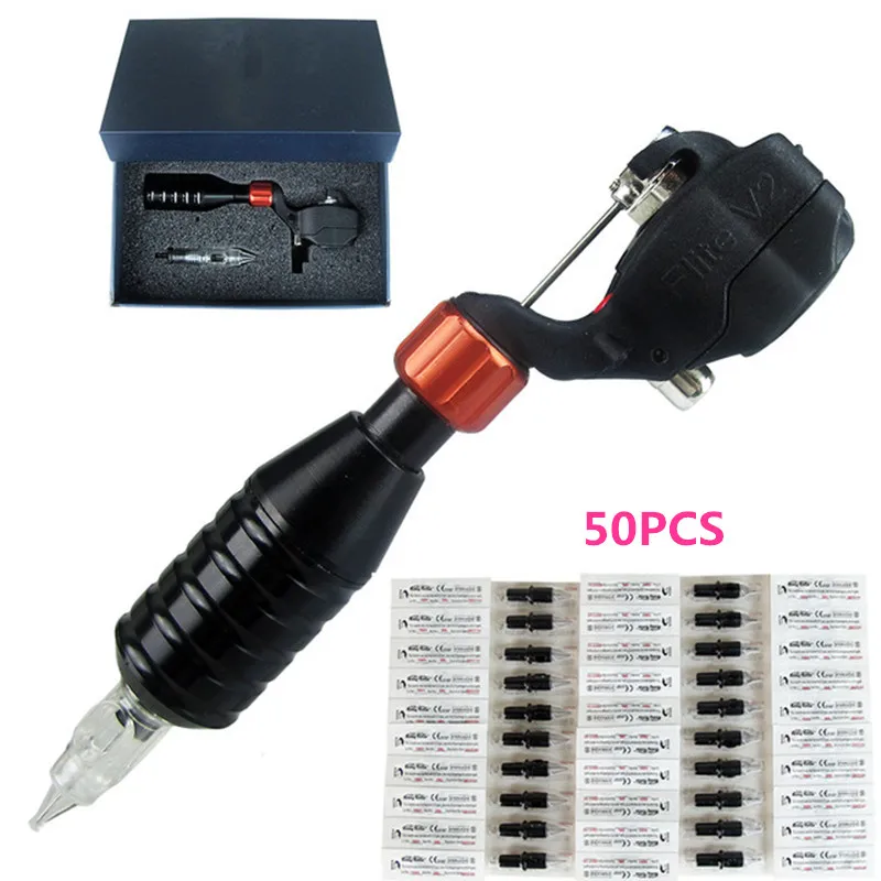 Полный набор профессиональных тату машинок наборы ротационных машинка из 50
