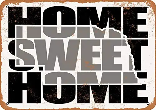 Металлический знак-домашний милый домашний небракский серый-винтажный Настенный декор для кафе пивной бара декоративные поделки