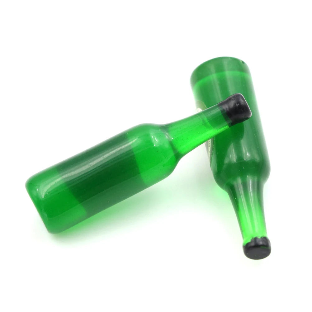 1:12 Scale 2 шт./лот бутылка для пива вина напитков кукольный домик Миниатюрная