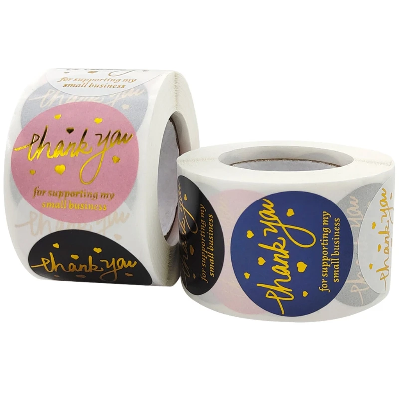 

500 шт./рулон, декоративные наклейки «спасибо»