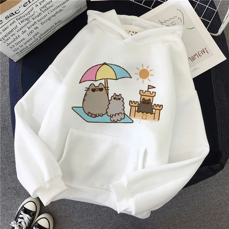 Лидер продаж 2022 толстовка с котом Pusheen для женщин/мужчин Модная кавайная