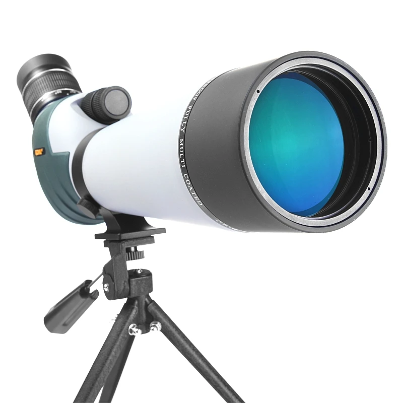 

20-60X80 Monocular Telescope Zoom Prism Spotting BAK4 Big Eyepiece Dual Focus Waterproof Scope for Bird Watching Tripod