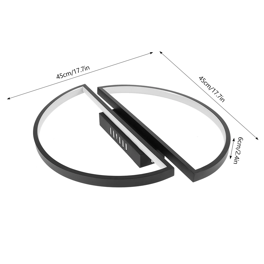 

Nordic Modern semi circular ceiling lights bedroom living room lamp modern luster ceiling lamps deco lighting Home Decor