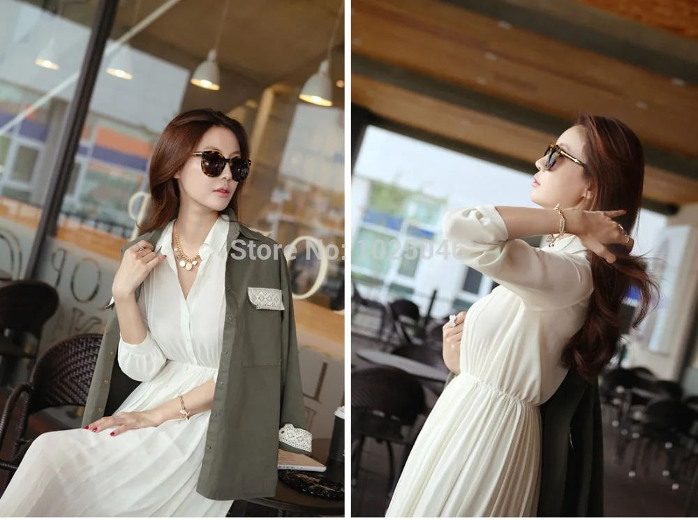 Модная женская шифоновая накидка в Корейском стиле длинное пляжное платье