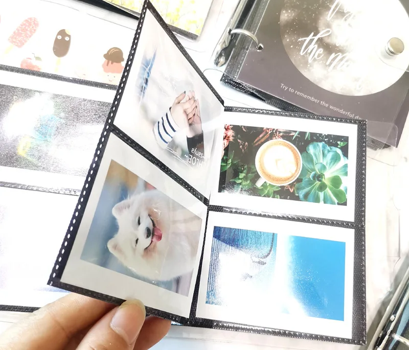 100 карманов 3 дюйма мини-пленка фото бумага альбом памятная книга для Fujifilm Instax Mini 8 9 Polaroid фильм имя держатель для карт
