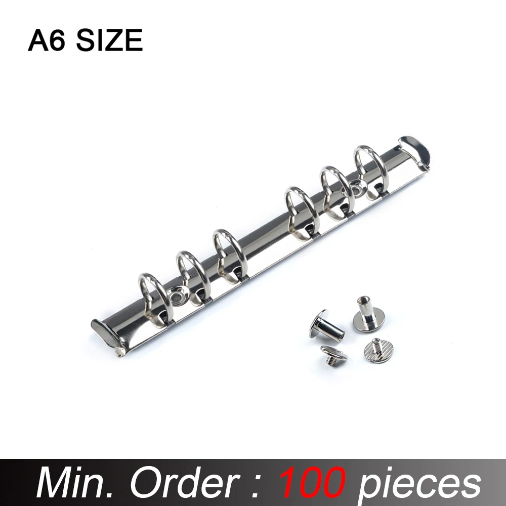 100 шт./лот металлическая спирально связующее кольцо клип с наборами по 2 пары