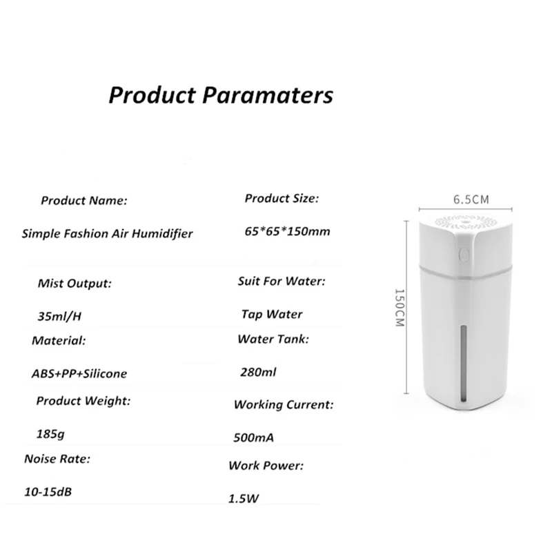 

Car Air Humidifier Diffuser USB Ultrasonic Cool Mist Aroma Essential Oil Difusor Colorful LED Lamp Aromatherapy Humidificador