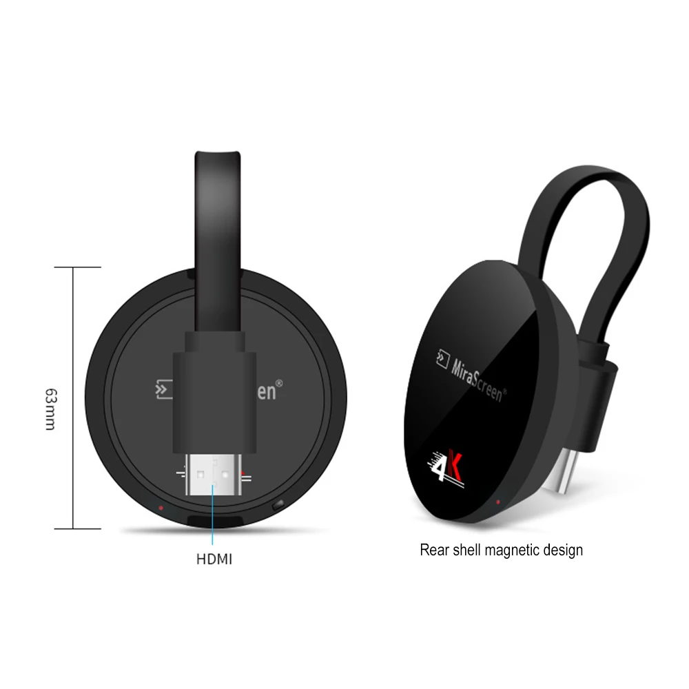 

G7 Plus 4K HDMI Wireless Display 2.4/5G Tv Stick For Google Chromecast Mirroring Miracast Tv Dongle For ios Android