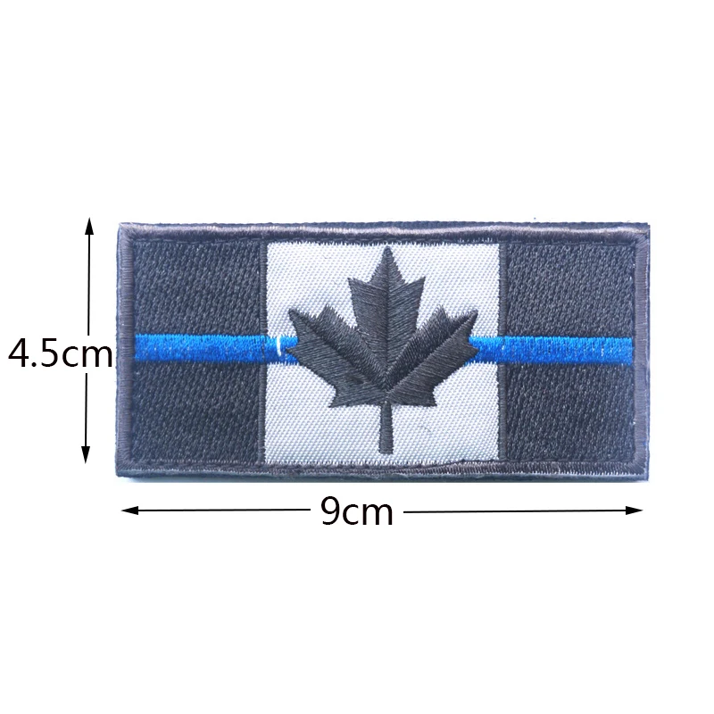 Нашивка С Вышивкой под заказ канадский флаг Квебек армейская тактическая форма