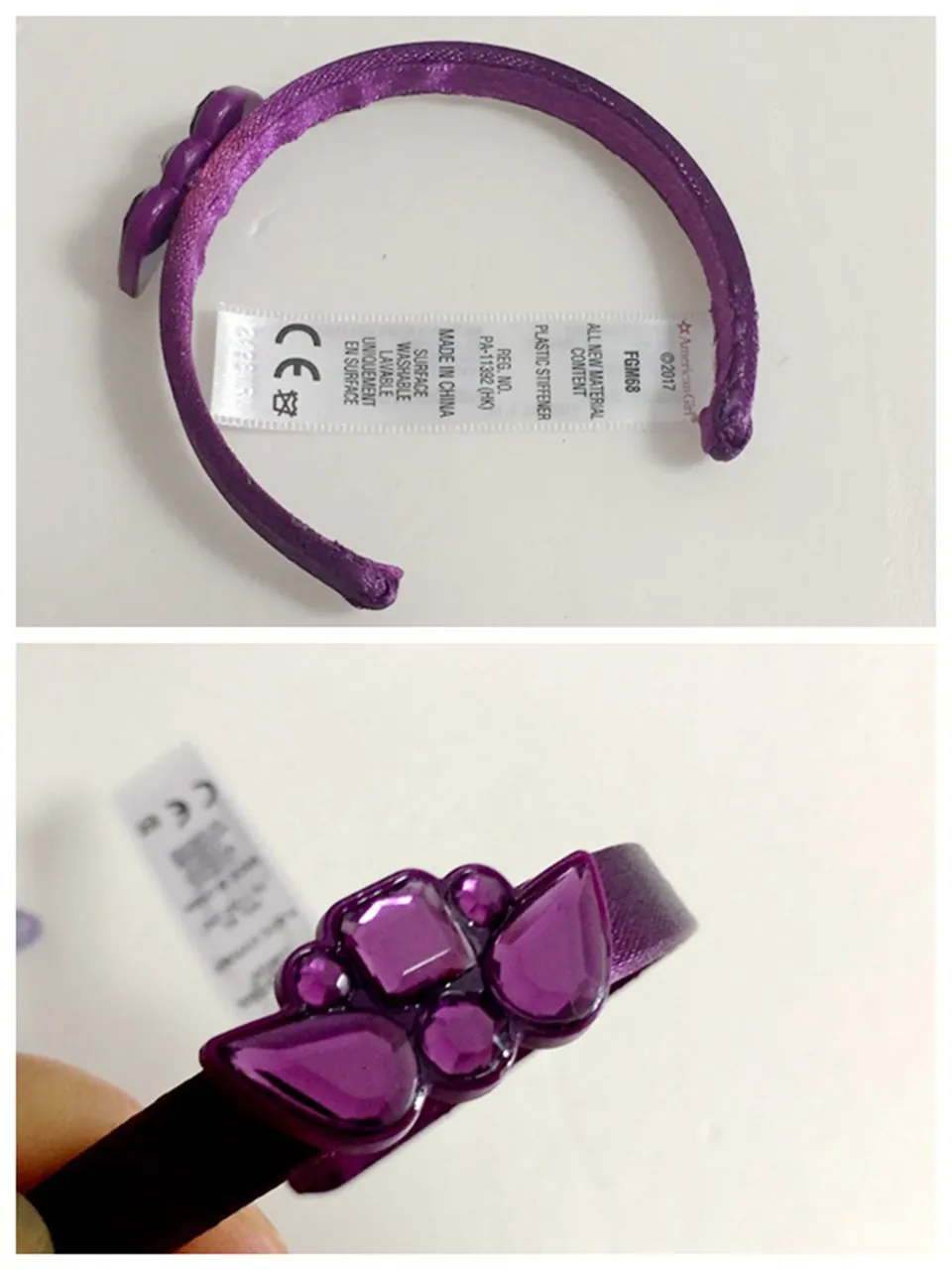 Резинка повязка на голову для девочек 18 дюймов фиолетовая черная Розовая Повязка