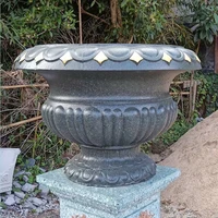 90cm35 43in very big stong quality plastic grc durable home gardening bottom casting bonsai diy round concrete flower pot mold