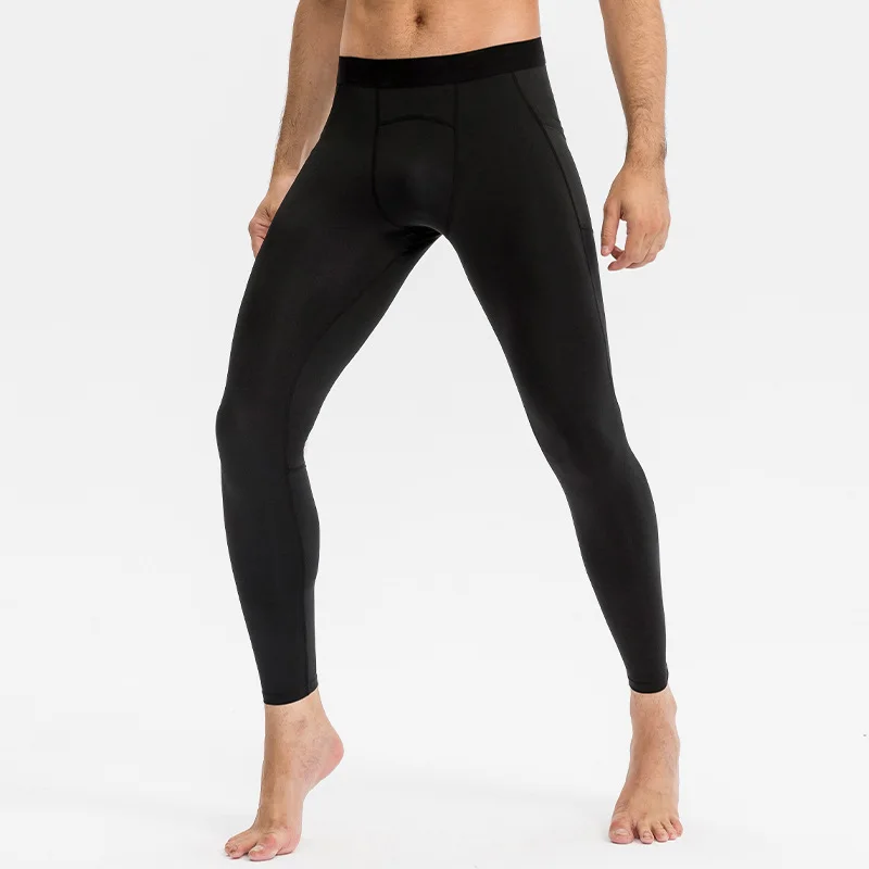 

Men Compression Tight Leggings Running Sports Male Gym Fitness Jogging Pants Quick Dry Trousers Workout Training Elastic Bottoms