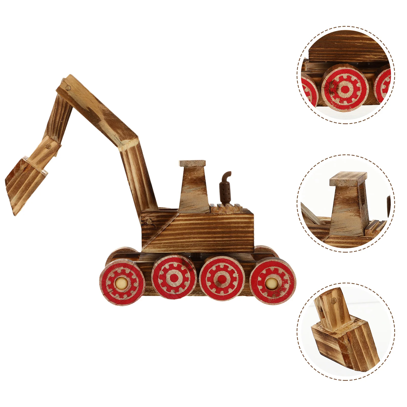 

Стильное украшение, модель экскаватора, детская деревянная модель, 1 шт.