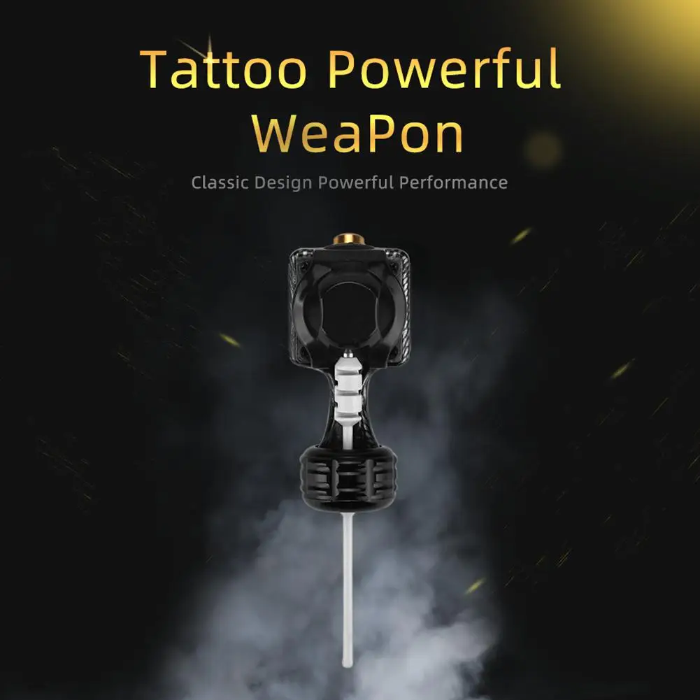 Черный узор роторная тату машина алюминиевая ручка|Тату-машинки| |