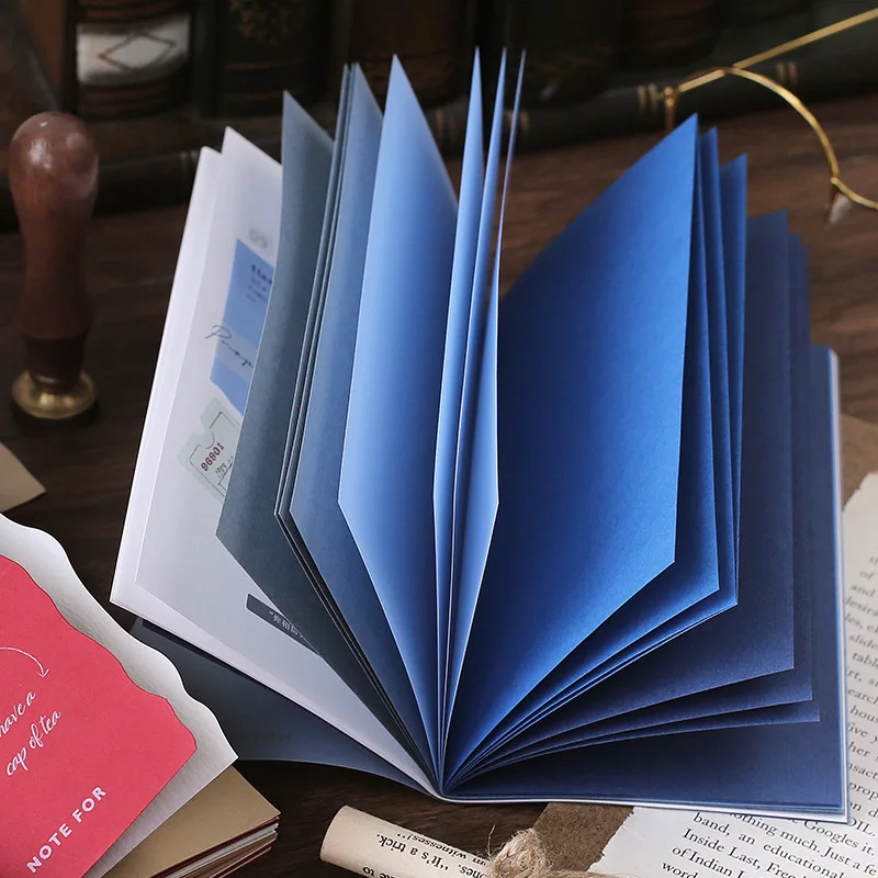 

5 Kinds Materials Creative Aesthetical Vintage Simple Blank Page Specialty Paper Hand Account Book Notepad