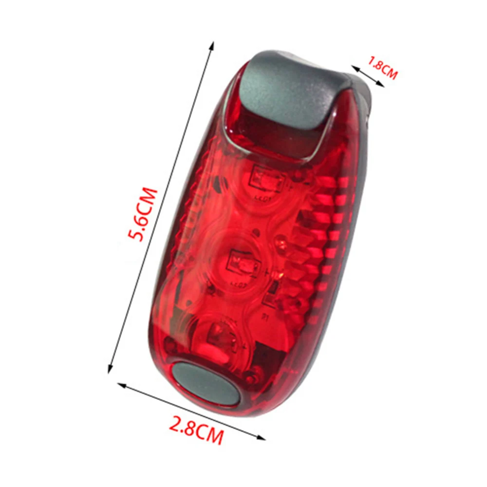 

2 Pcs LED Bicycle Safety Warning Light Electronic Components for Cyclists Walkers Jogger Bike Lights Night Running Light New