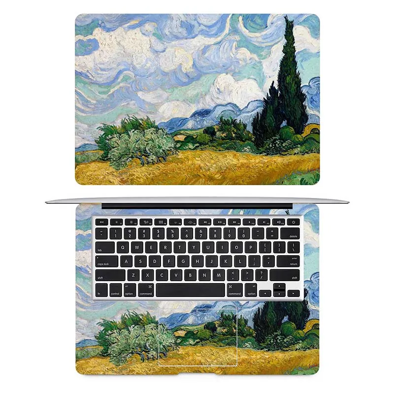 Пшеничное поле Ван Гог масляной живописи ноутбука Наклейка на MacBook Pro Air retina 11 12 13 15 дюймов Mac полное покрытие кожи ноутбука