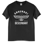 Мужская хлопчатобумажная футболка топы с круглым вырезом Annunaki, потоки сумерских инопланетских богов, летняя футболка, быстрая доставка