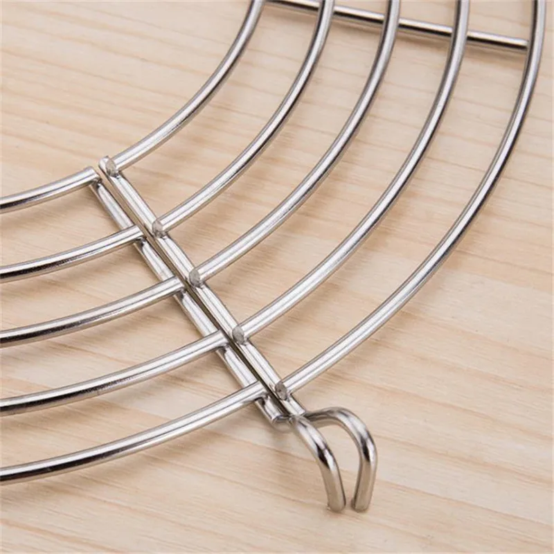 

Stainless Steel Semi-Circular Oil Filter Drain Rack Durable Rust-Proof Steaming Holder Shelves Kitchen Cooking Accessories
