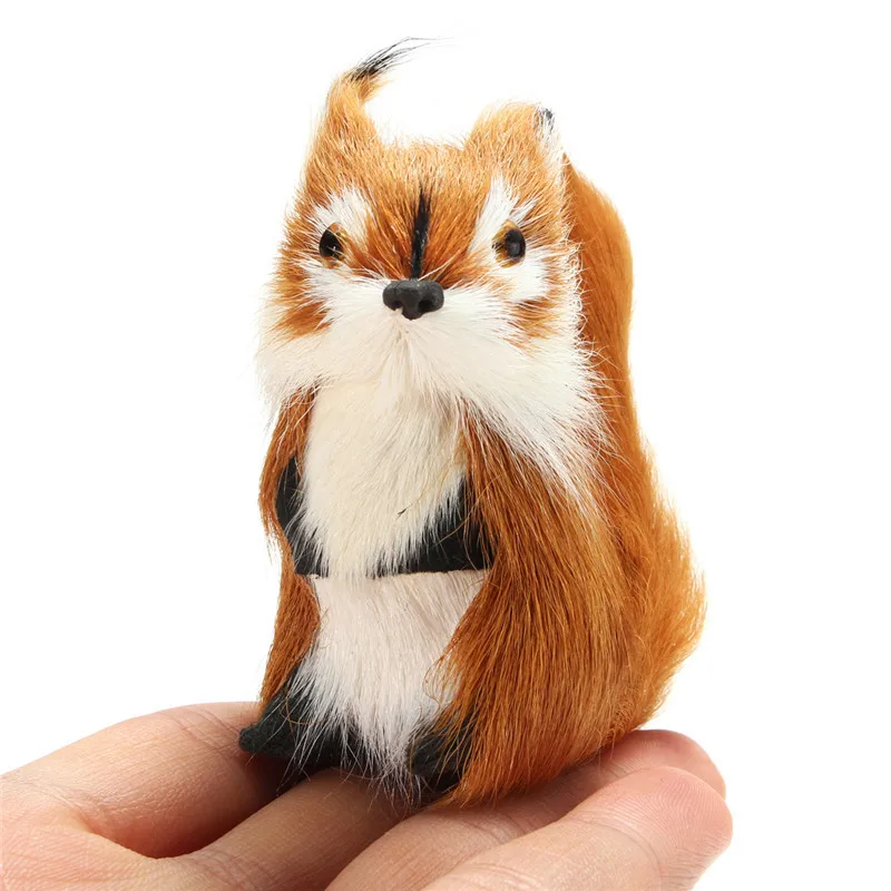 1 шт. пушистая белка украшение Рождественский подарок подвесное дерево флис
