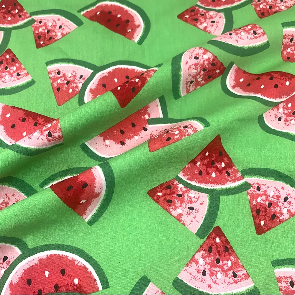 110x50 см Ткань из 100% хлопка с рисунком арбуза цифровая печать ткань для шитья квилтинга лоскутного шитья рукоделия DIY материал