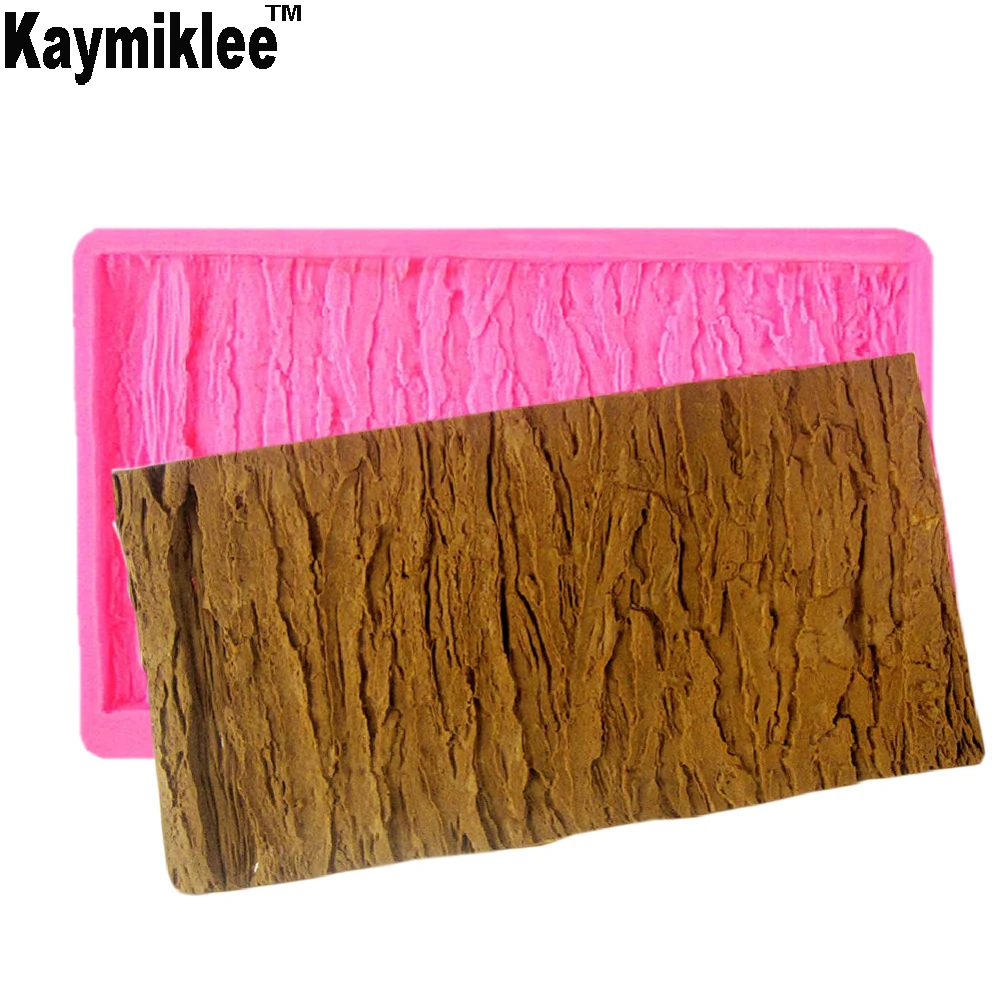 

M475 Tree Bark Silicone Mold Fondant Mould Cake Decorating Tools Chocolate Gumpaste Mold, Sugarcraft, Chocolate Mold