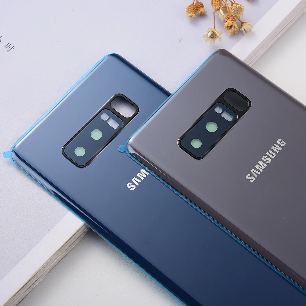 Чехол для Samsung Galaxy Note 8 N950 N950F N9500 SM-N950F Крышка батарейного отсека 3dglass задняя панель