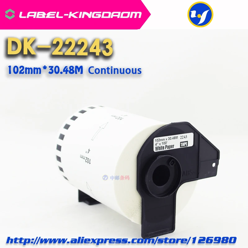 3 заправка Rolls Совместимость DK-22243 этикетка 102 мм * 30 48 м непрерывного совместимы