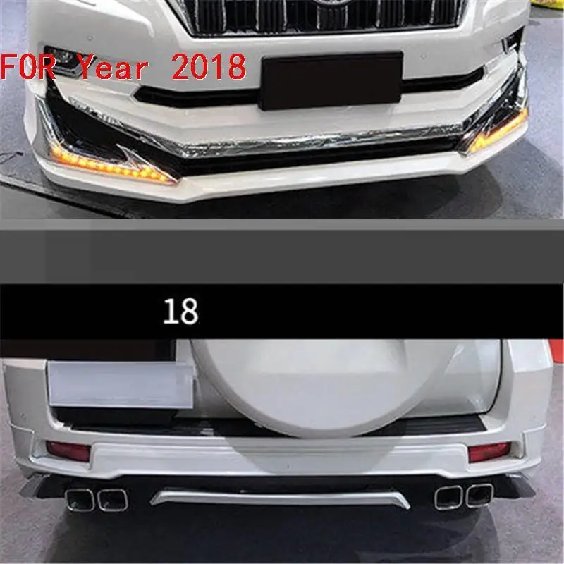 Протектор Automovil тюнинг задний диффузор передний бампер автомобиля губы бамперы 03 04 05 06 07 08 09, 10, 11, 12, 13, 14, 15, 16, 17, 18, для Toyota Prado