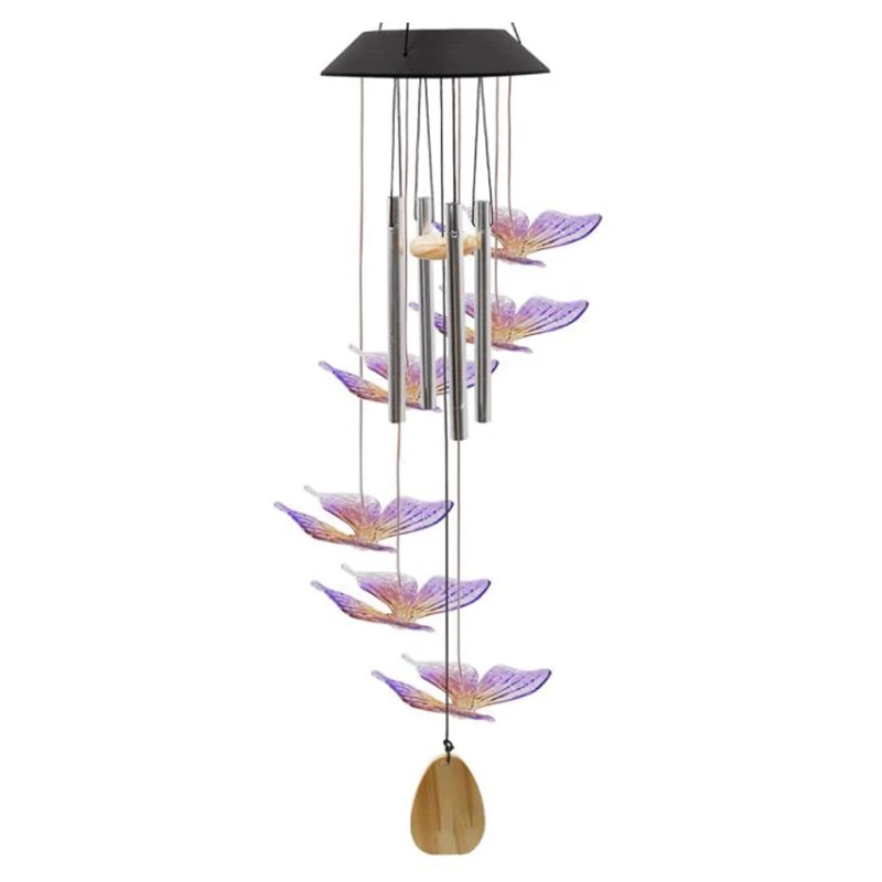 

Wind Chimes Outdoor Decor,Solar Wind Chime Waterproof Color Changing Light Chime for Outdoor Patio Garden Yard Decor