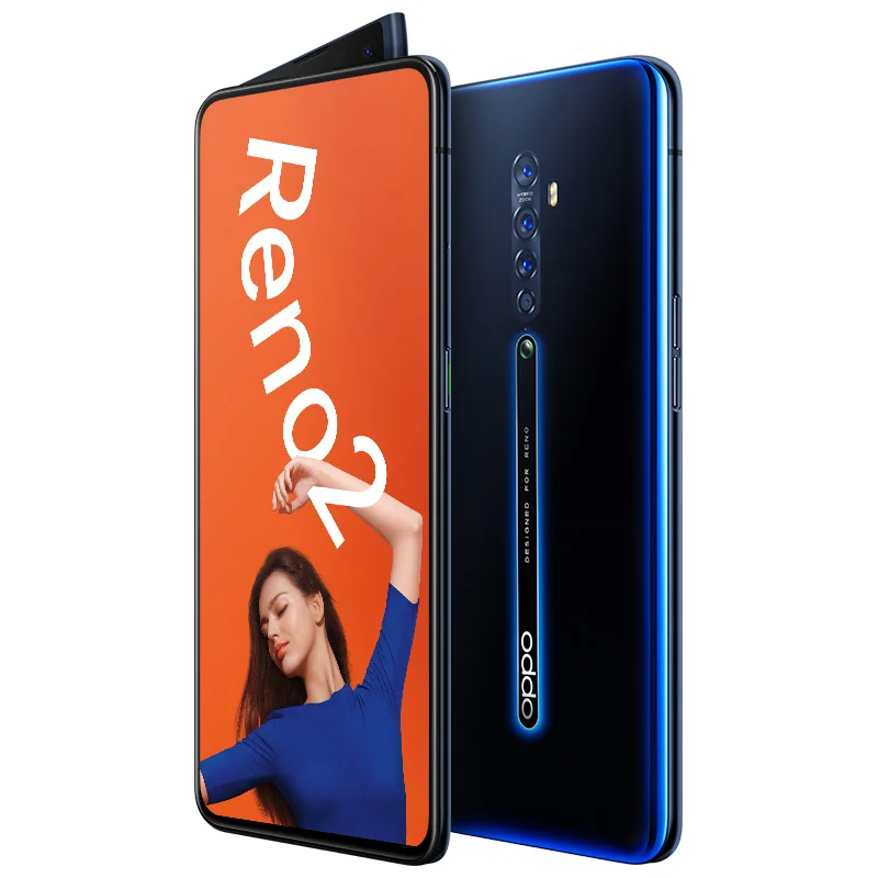 Оригинальный мобильный телефон Oppo Reno 2 20x zoom Snapdragon 730 экран 6 5 дюйма 2400X1080 8 ГБ ОЗУ 3 0