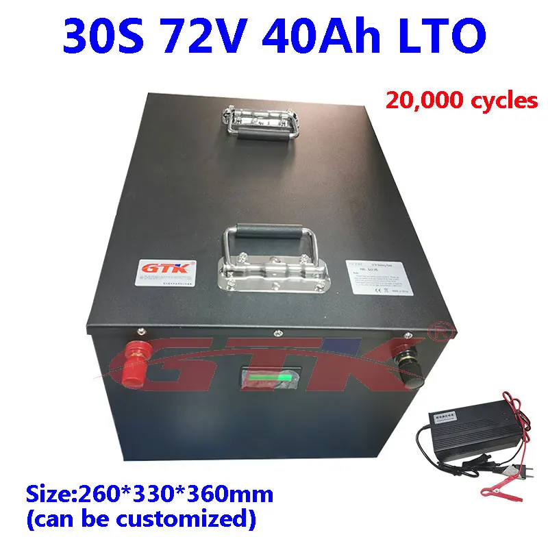 LTO 72В 40ач литиевая батарея титанита с bms для 7000 Вт Электрический вилочный