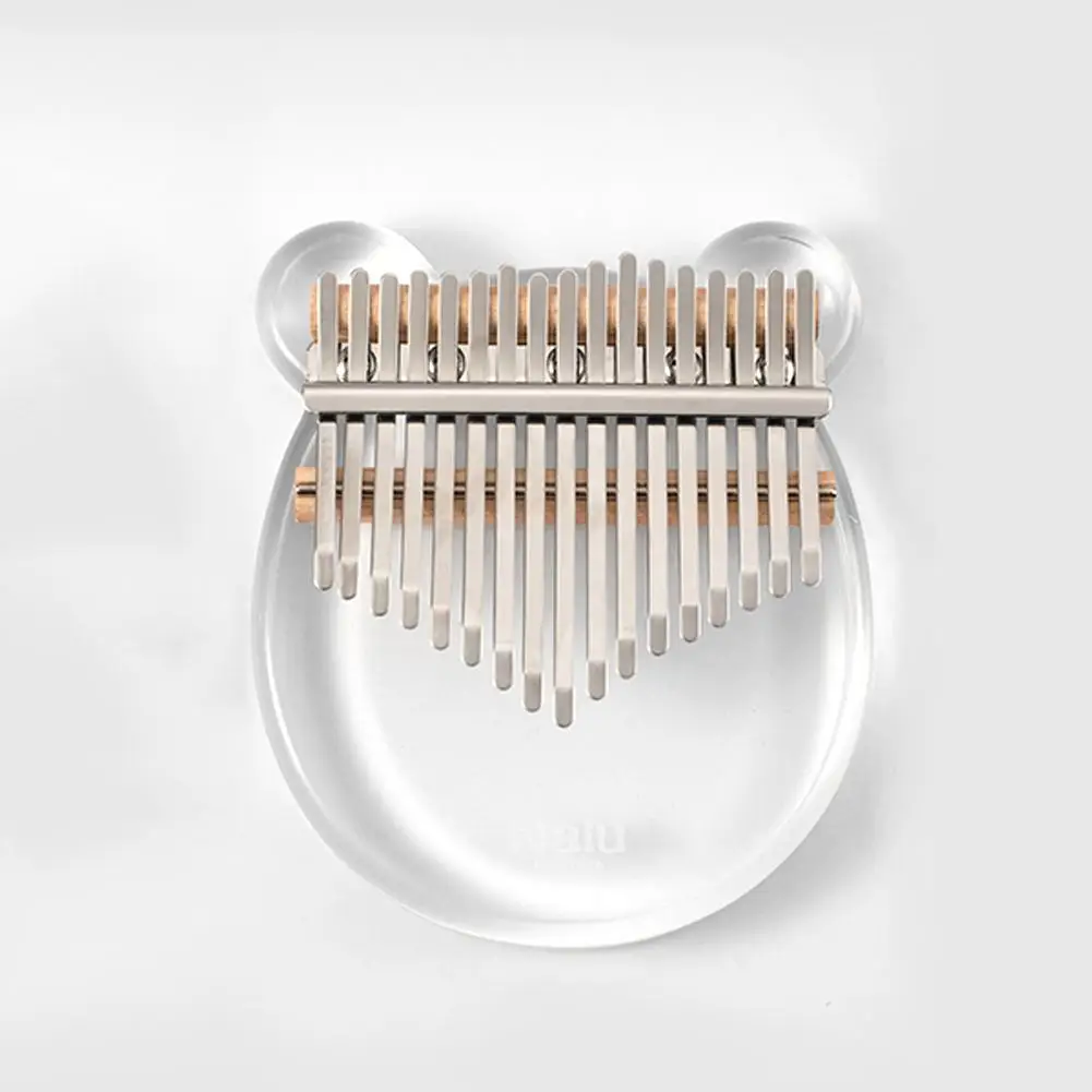 Nalu калимба с 17 клавишами Хрустальный Мишка акриловое пианино для большого пальца