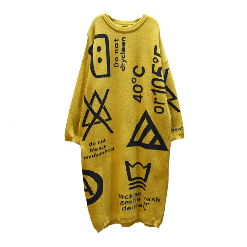 Knitted Geometrical Sweater Women Pullover 2019 Autumn Letter Small Fresh O Neck Full Sleeve Casual Style L551 | Женская одежда