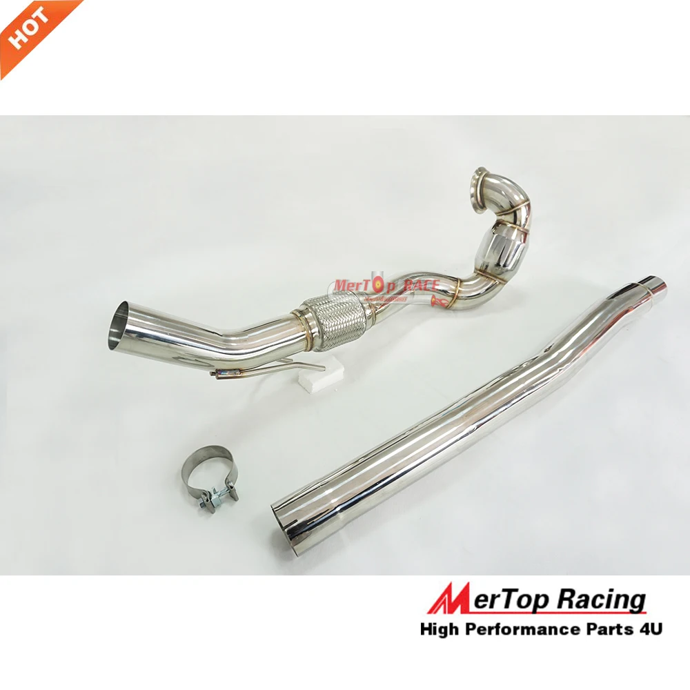 Выпускная труба из нержавеющей стали MERTOP RACING 3 дюйма для A3 S3 8V TT MK7 R 2 0 T с ячейкой 200
