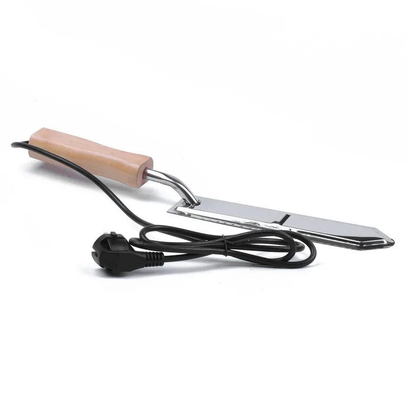 

EU Plug Electric Honey Knife Bee Beekeeping Equipment Cutting Knife Heating Handle Wooden Tools Stainless Steel Scraper