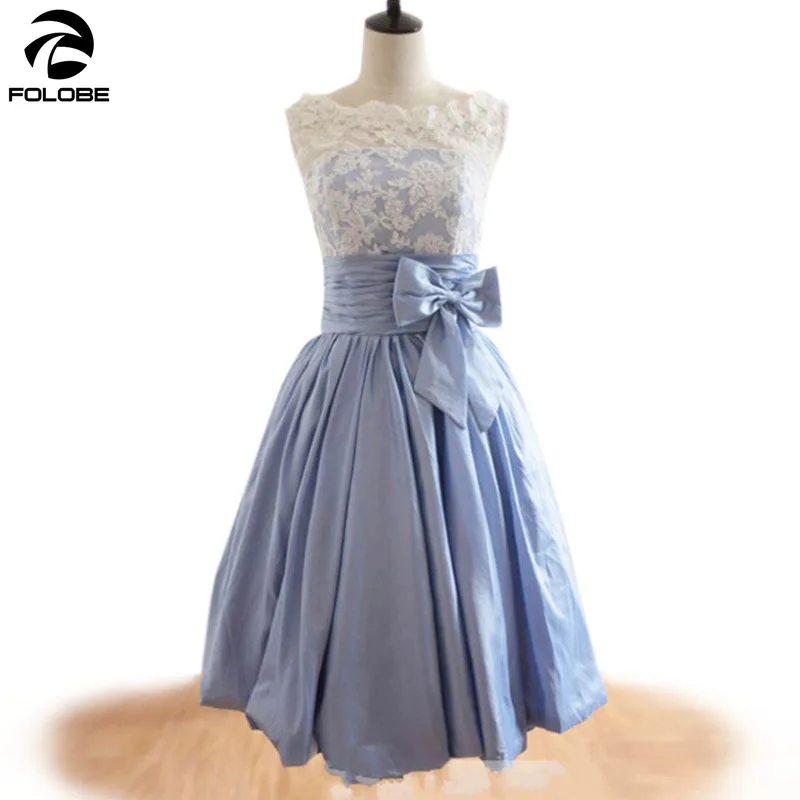 

Элегантный светильник на заказ, синее платье подружки невесты, кружевное короткое платье из тафты, платье подружки невесты для свадьбы, веч...