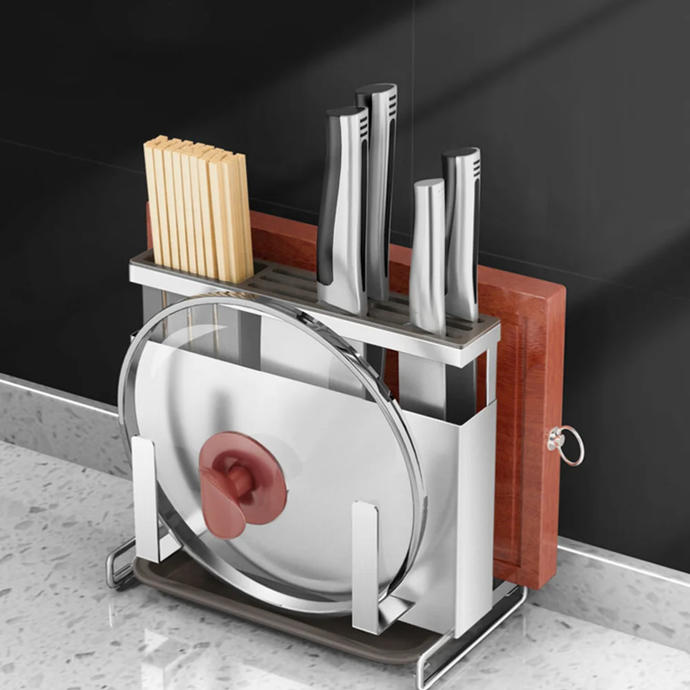 

Multifunctional Storage Rack Stainless Steel Cutter Holders Chopsticks Rack