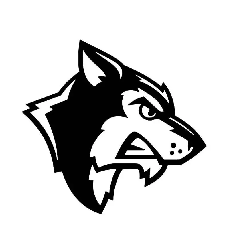 

Small Town 16.2CM*15.2CM Wolf Anger Cartooon Car Sticker Vinyl Decal Bumper Decorate Black/Silver C4-1135