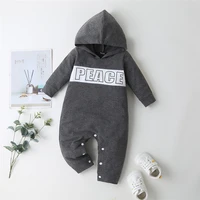 baby boys rompers winter long sleeve cotton hooded jumpsuit bodysuit for newborns infant baby costume clothing for boys